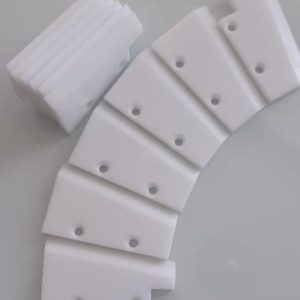 Conjunto de 6 lâminas raspadoras para máquina de sorvete DS6em fundo branco